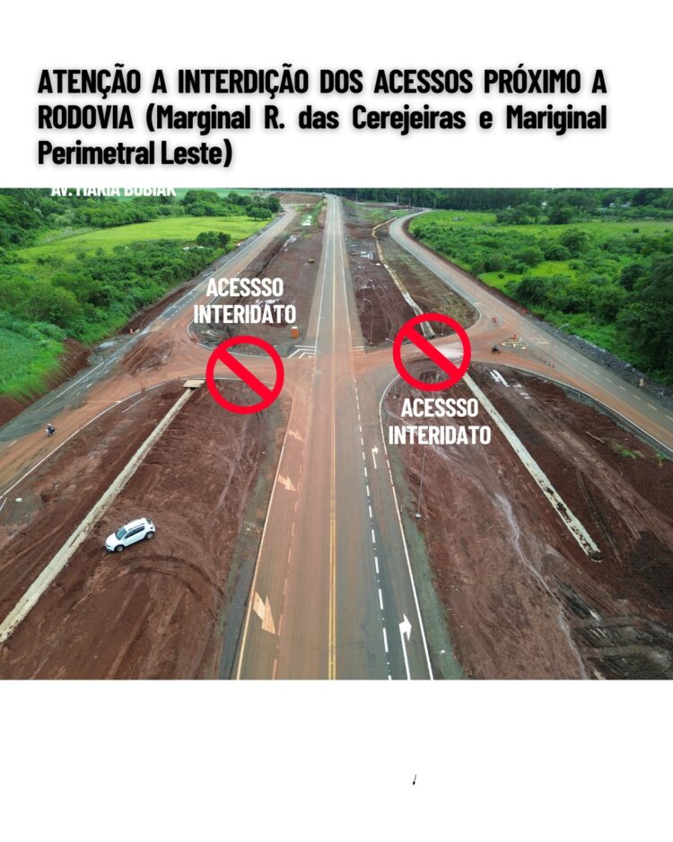 Vistoria técnica define fechamento de acessos na Perimetral Leste da BR-277