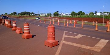 Obras noturnas na BR-277 em Foz do Iguaçu seguem até quinta-feira com desvios de tráfego
