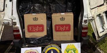 Ação integrada resulta em prisão e apreensão de veículos com mercadorias irregulares em Foz do Iguaçu