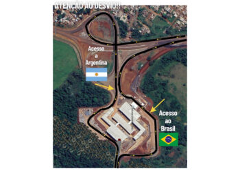 Acesso à ponte entre Brasil e Argentina terá desvios a partir desta sexta