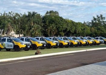 14º Batalhão recebe 12 novas viaturas semiblindadas em Foz do Iguaçu