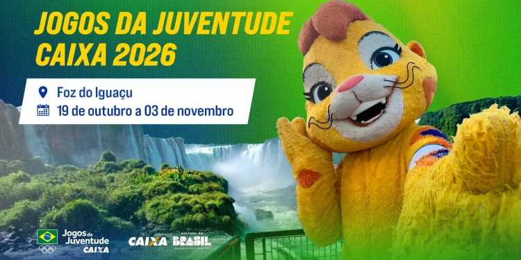 Foz do Iguaçu sediará os Jogos da Juventude CAIXA 2026 em outubro