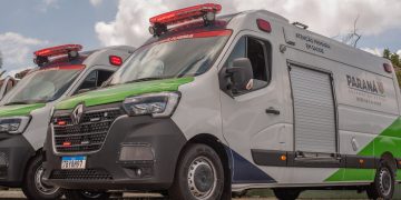 Foz do Iguaçu recebe três novas ambulâncias para reforçar transporte sanitário e atendimento do SAMU