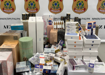 Fiscalização do aeroporto de Foz apreende eletrônicos e medicamentos