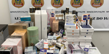 Fiscalização do aeroporto de Foz apreende eletrônicos e medicamentos