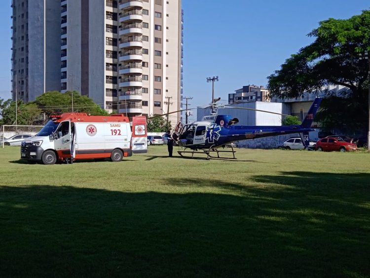 Plano de contingência leva paciente a ser transferido de helicóptero em Foz do Iguaçu