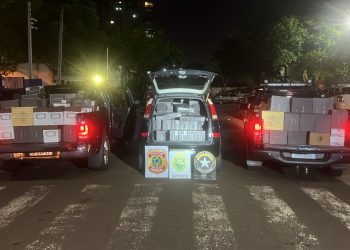 Operação conjunta apreende 2 mil garrafas de vinho e veículos com mercadorias ilegais
