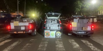 Operação conjunta apreende 2 mil garrafas de vinho e veículos com mercadorias ilegais