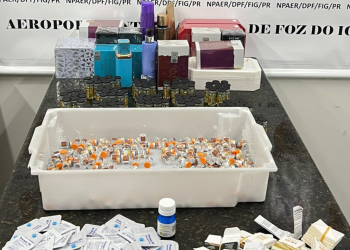 PF intercepta carga ilegal de medicamentos e prende passageiro no aeroporto