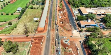 Itaipu avança com obras de viaduto no lado paraguaio de Ciudad del Este