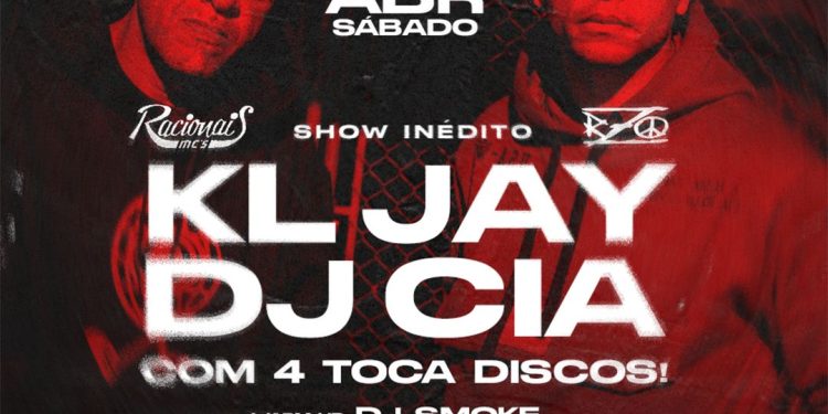 KL Jay e DJ CIA se apresentam em Foz do Iguaçu no dia 4 de abril