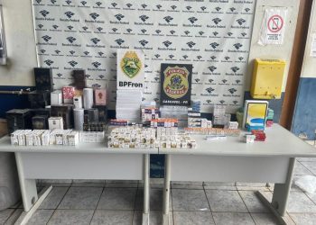 Carga milionária que saiu de Foz do Iguaçu é apreendida pela polícia na BR-277