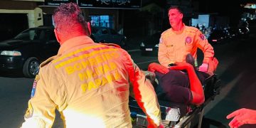 Adolescente pilotando moto fica ferido após acidente no Três Lagoas