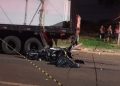 Motociclista morre em acidente com carreta na Avenida Mário Filho