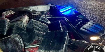 PRF intercepta caminhão que saiu de Foz com carga milionária de cocaína escondida em arroz